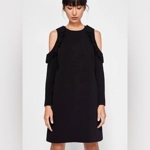 TED BAKER London Siiara Cold Shoulder Shift Dress - Black
